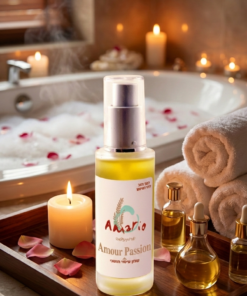 שמן עיסוי חושני אמריו AMOUR ארומתרפיה טבעית