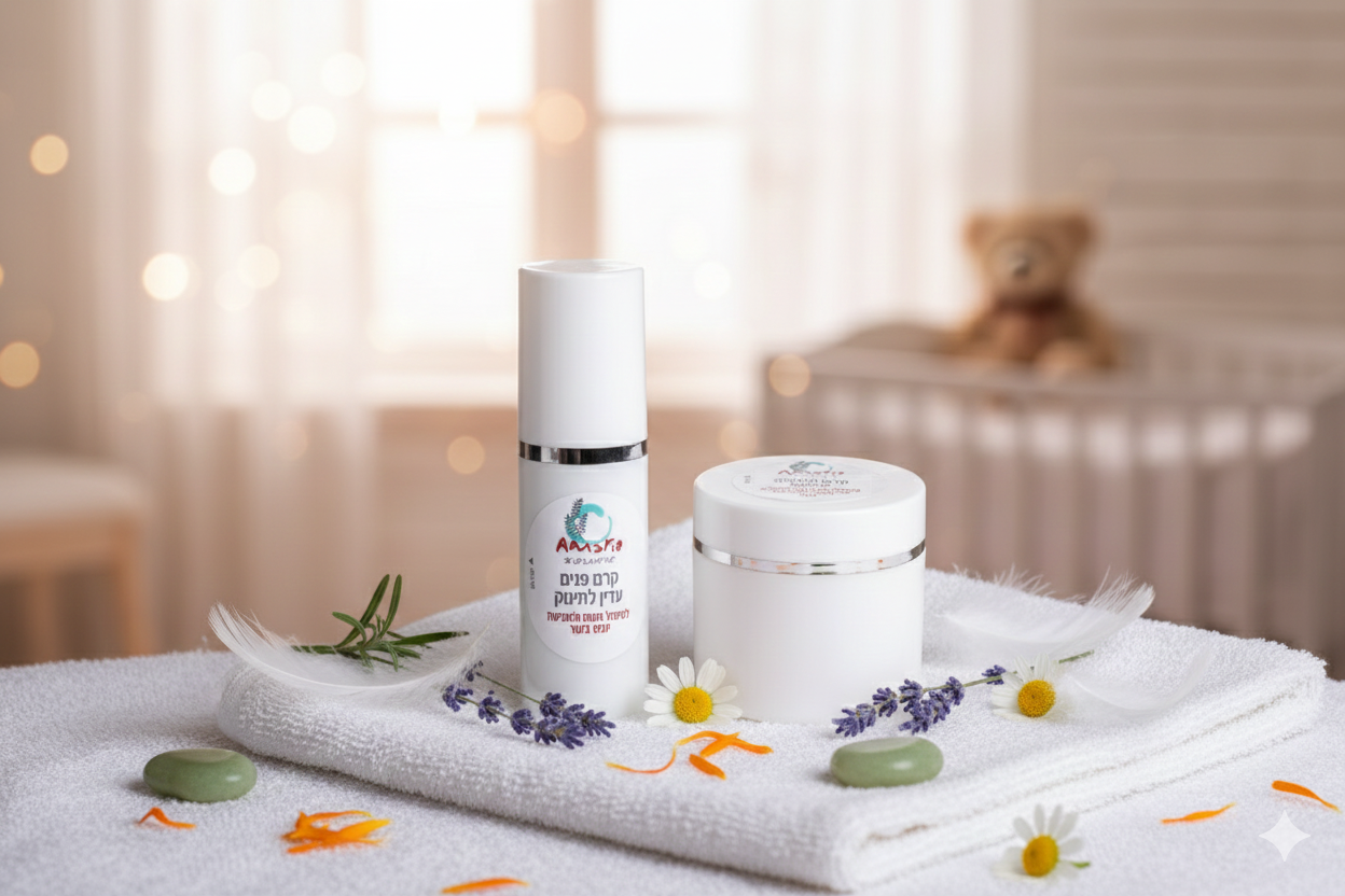 סט קרם פנים לתינוק וקרם החתלה